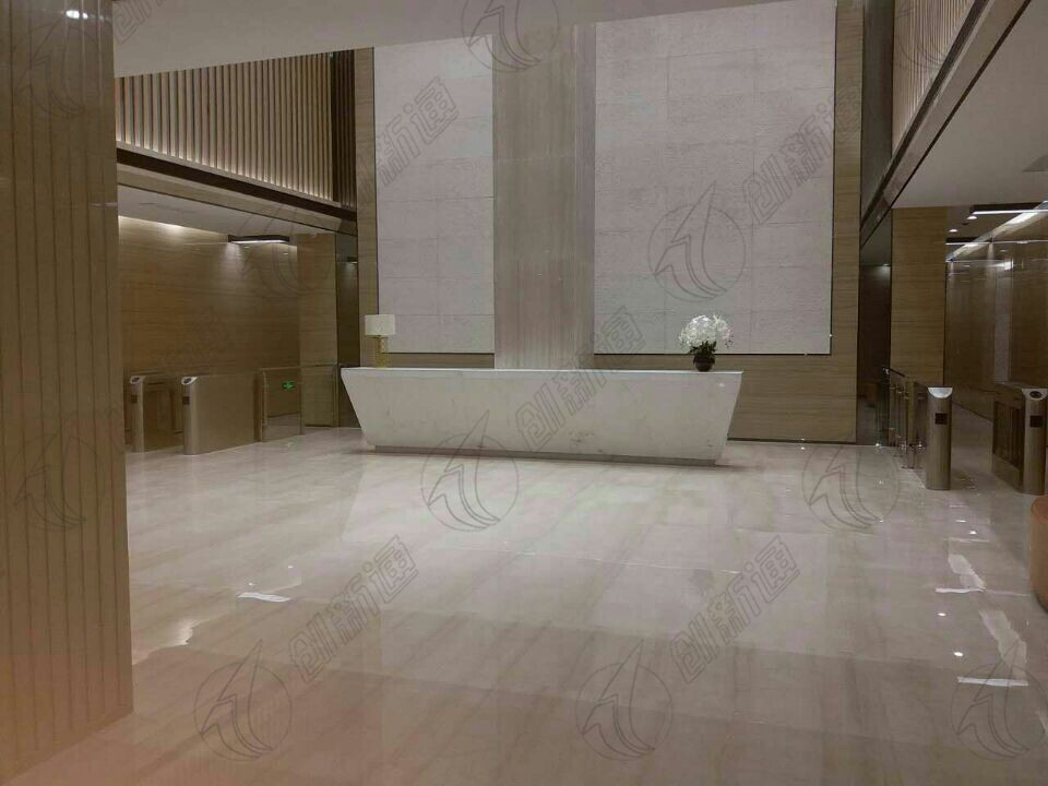 寫字樓擺閘 臨沂豪森麗都大廈-圓弧斜面擺閘案例