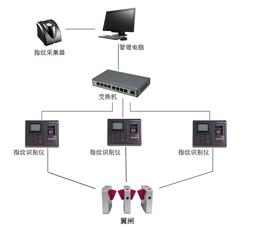 指紋識(shí)別門(mén)禁翼閘