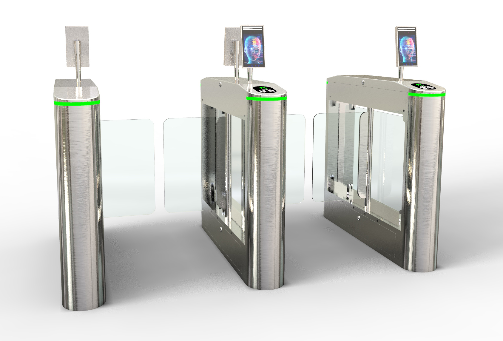 人臉識(shí)別測(cè)溫閘機(jī)